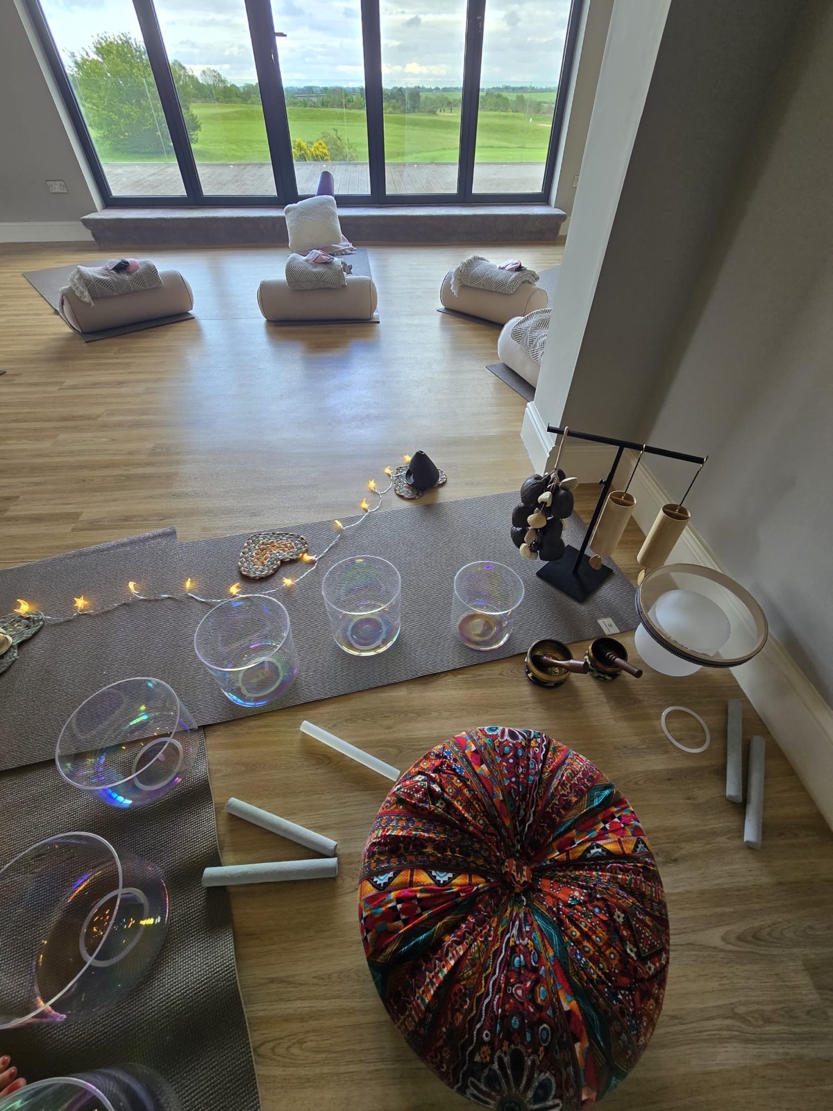 Soft light falling across the studio through the window